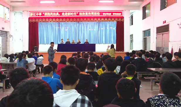蓼江镇：法治宣传进校园