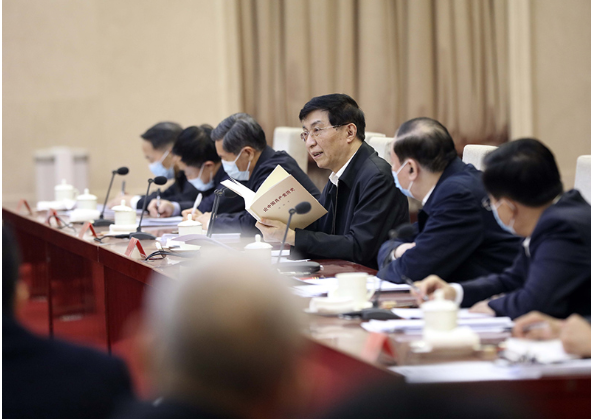 王沪宁：推动党史学习教育取得扎扎实实成效