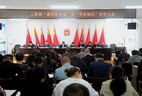 三都镇：表彰“最美新乡贤”和“荣誉镇民”