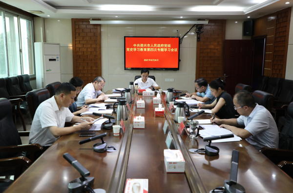 资兴市政府党组开展党史学习教育第四次专题学习