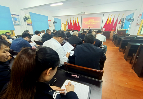 资兴市唐洞街道联合开展反电信网络诈骗宣传活动