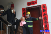 消防演练走进敬老院